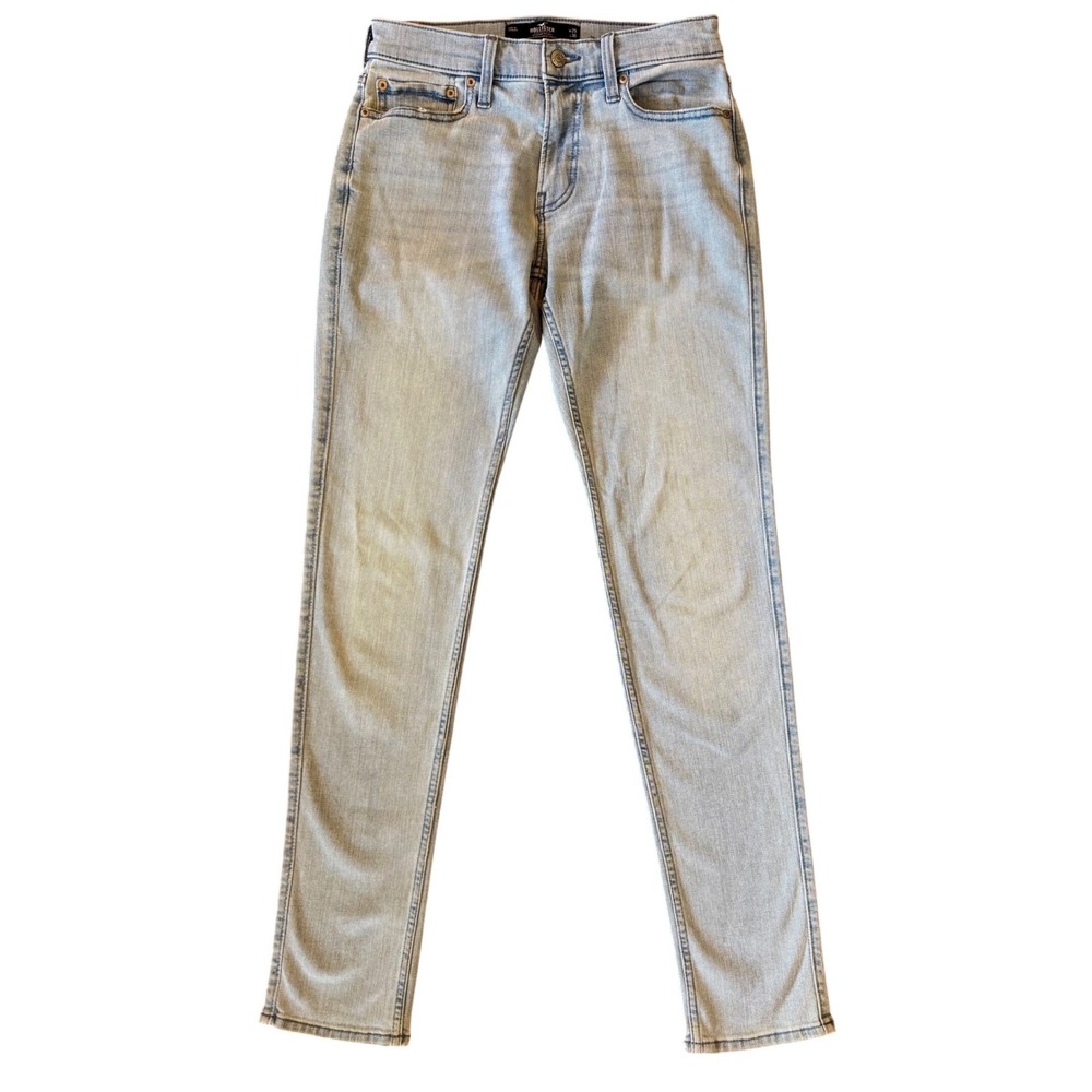 Hollister Stacked Skinny Jeans Light Wash Advanced Stretch Denim W29 L30